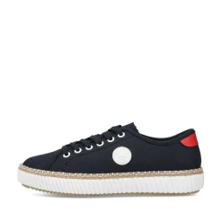Women'S Sneaker Low Steel Blue Ladies Vegan
