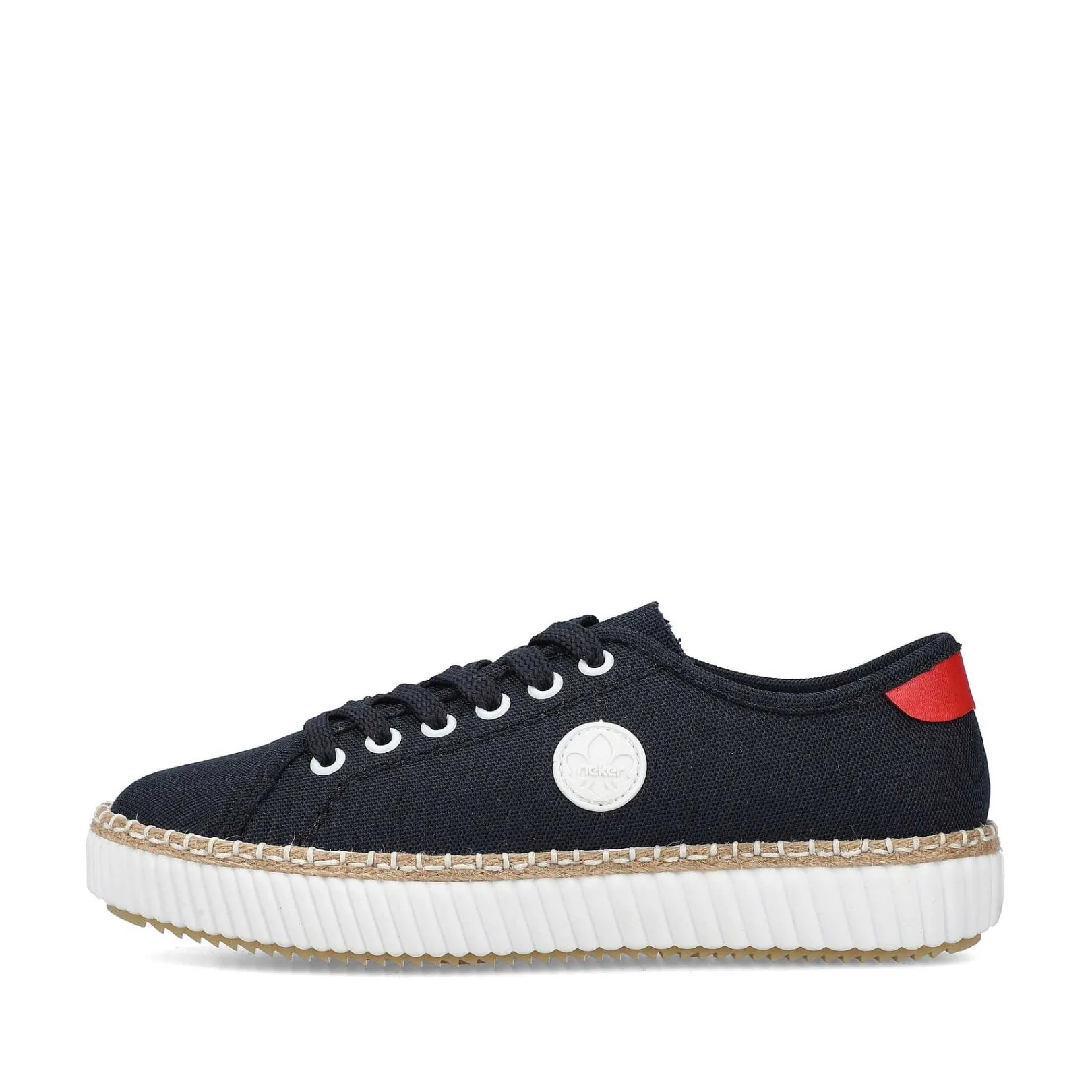 Women'S Sneaker Low Steel Blue Ladies Vegan