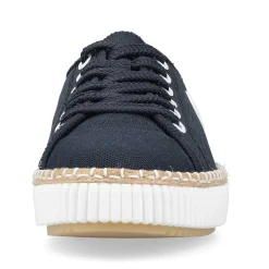 Women'S Sneaker Low Steel Blue Ladies Vegan