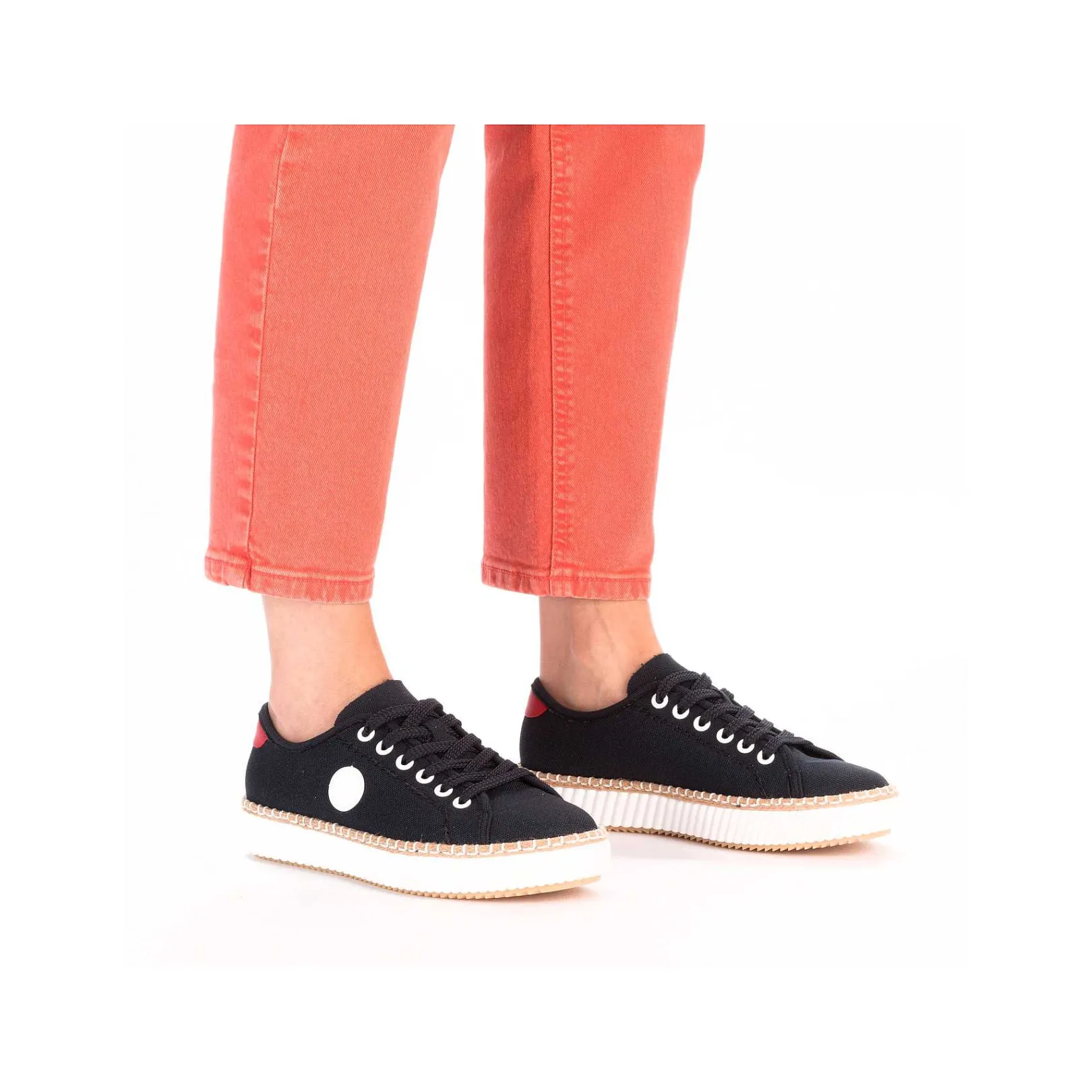 Women'S Sneaker Low Steel Blue Ladies Vegan
