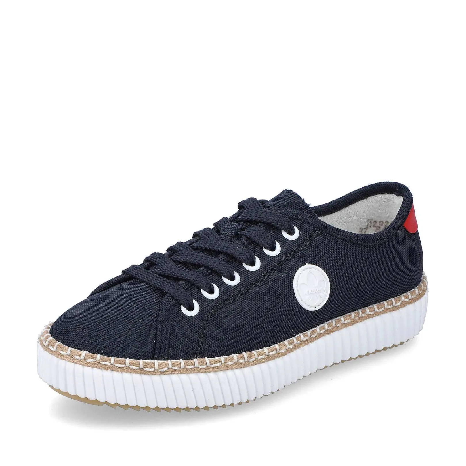 Women'S Sneaker Low Steel Blue Ladies Vegan