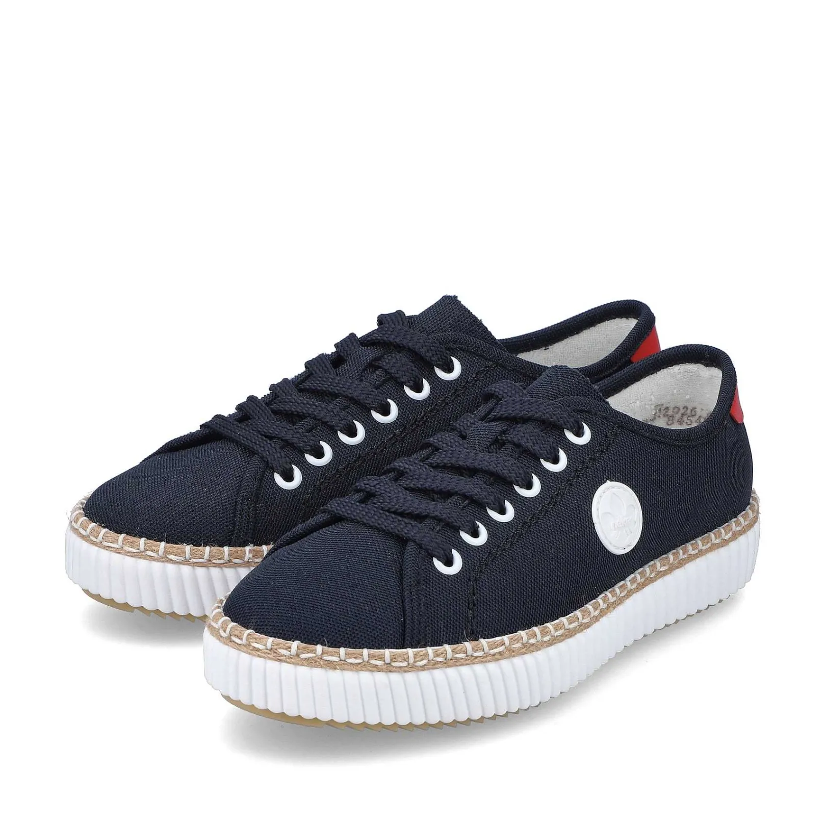 Women'S Sneaker Low Steel Blue Ladies Vegan