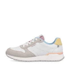 Sale Women'S Sneaker Low Swan-White Stone-Grey Ladies Sneakers