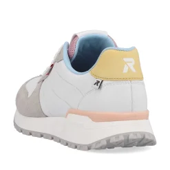Sale Women'S Sneaker Low Swan-White Stone-Grey Ladies Sneakers