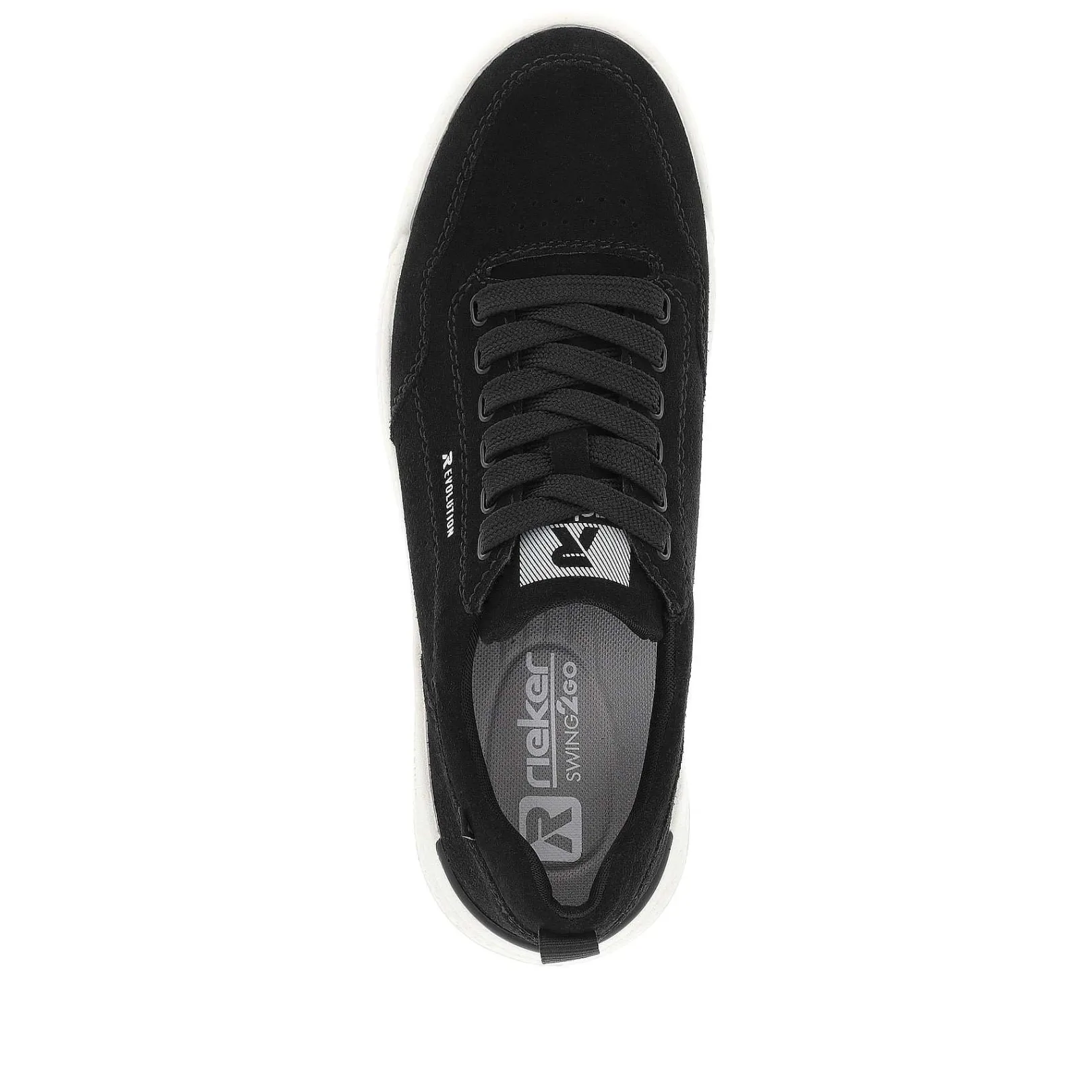 Clearance Women'S Sneaker Low Deep Black Ladies Sporty Styles