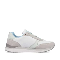 Women'S Sneaker Low Swan-White Clay-Beige Ice-Blue Ladies Sneakers