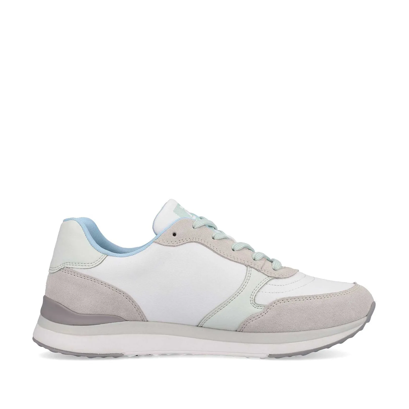 Women'S Sneaker Low Swan-White Clay-Beige Ice-Blue Ladies Sneakers