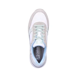 Women'S Sneaker Low Swan-White Clay-Beige Ice-Blue Ladies Sneakers