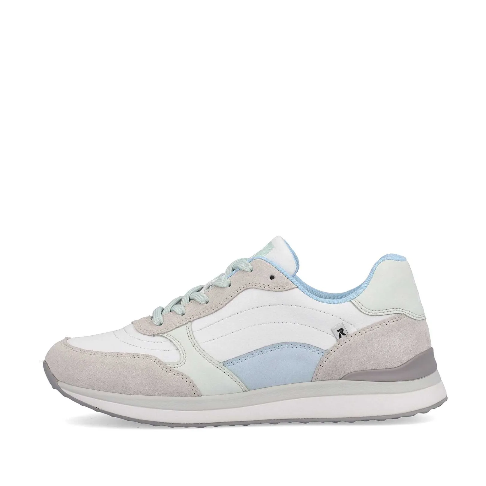 Women'S Sneaker Low Swan-White Clay-Beige Ice-Blue Ladies Sneakers