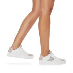 Discount Women'S Sneaker Low Vanilla-White Stone-Grey Ladies Sneakers