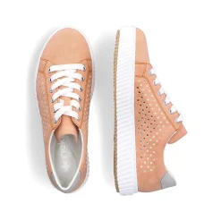 Sale Women'S Sneaker Low Pastel Orange Ladies Colorful Styles