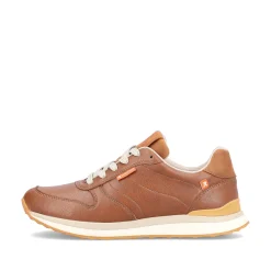 Online Women'S Sneaker Low Wood Brown Ladies Sneakers