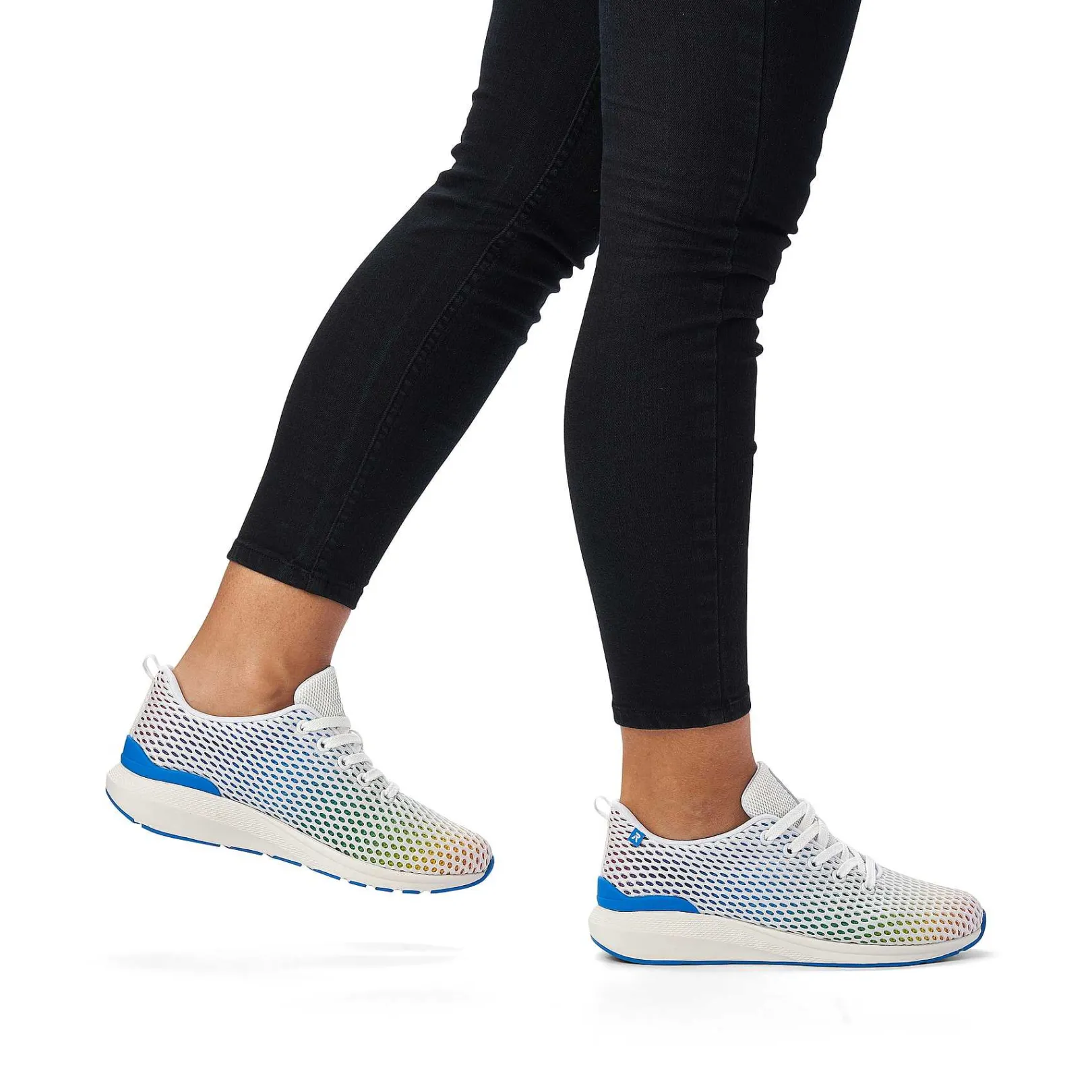Sale Women'S Sneaker Low Crystal-White Rainbow Ladies Colorful Styles