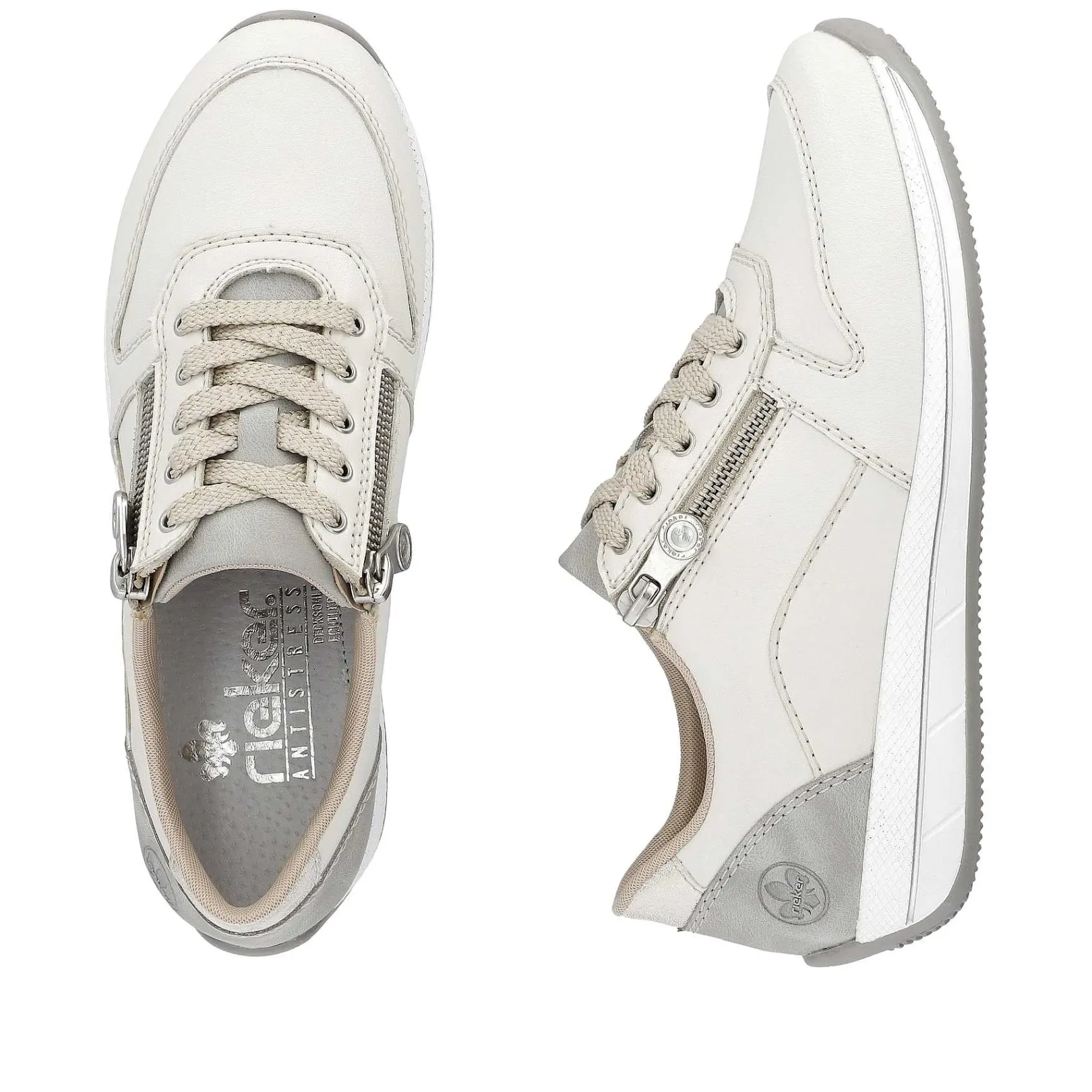Clearance Women'S Sneaker Low Cream White Ladies Sneakers