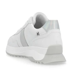 Online Women'S Sneaker Low Pearl-White Silver-Metallic Ladies Sneakers