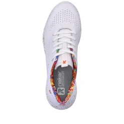 Hot Women'S Sneaker Low Swan-White Rainbow Ladies Sneakers