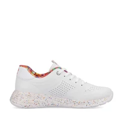 Hot Women'S Sneaker Low Swan-White Rainbow Ladies Sneakers