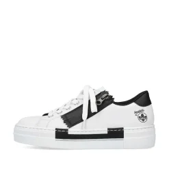 New Women'S Sneaker Low Lily White-Night Black Ladies Sneakers