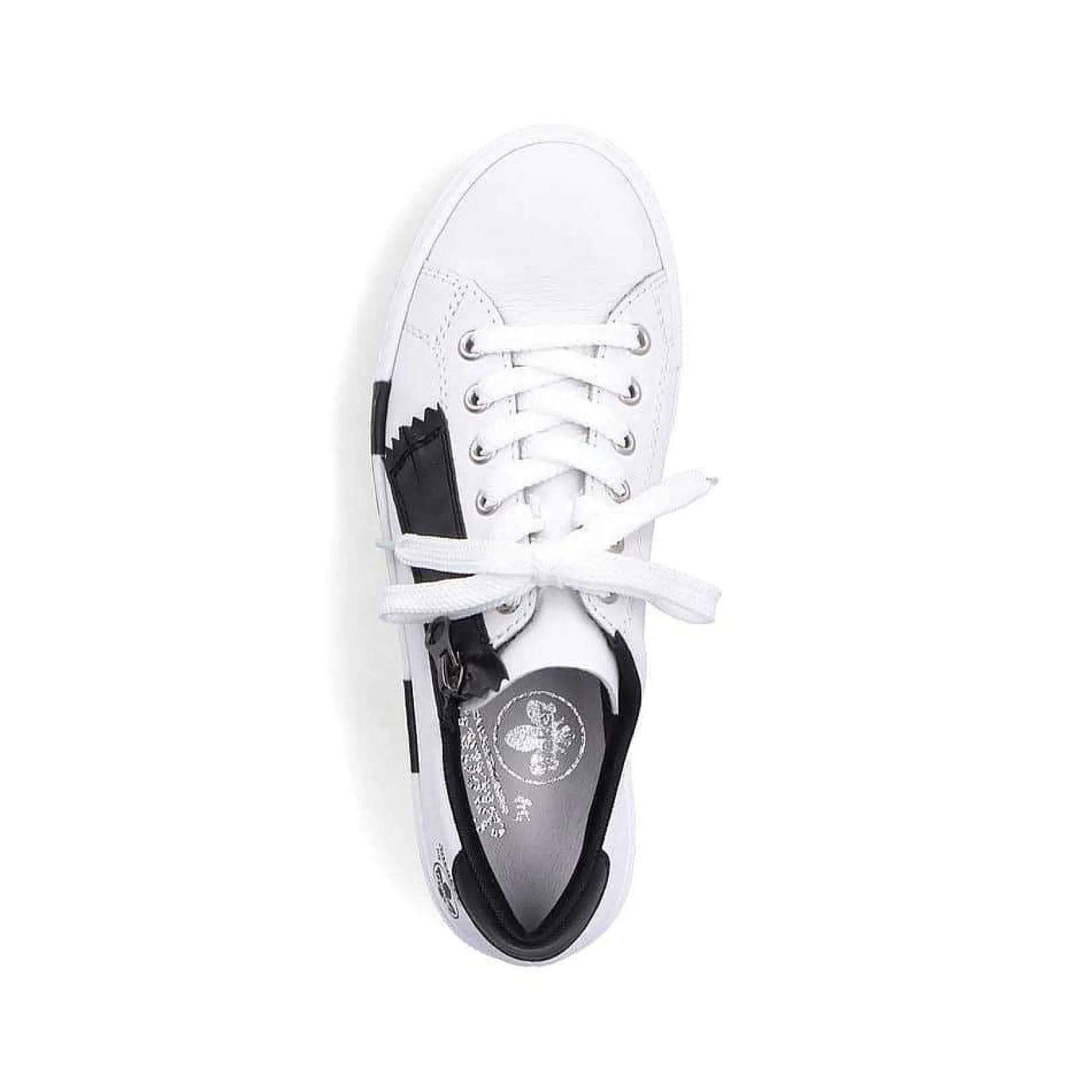 New Women'S Sneaker Low Lily White-Night Black Ladies Sneakers