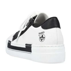 New Women'S Sneaker Low Lily White-Night Black Ladies Sneakers