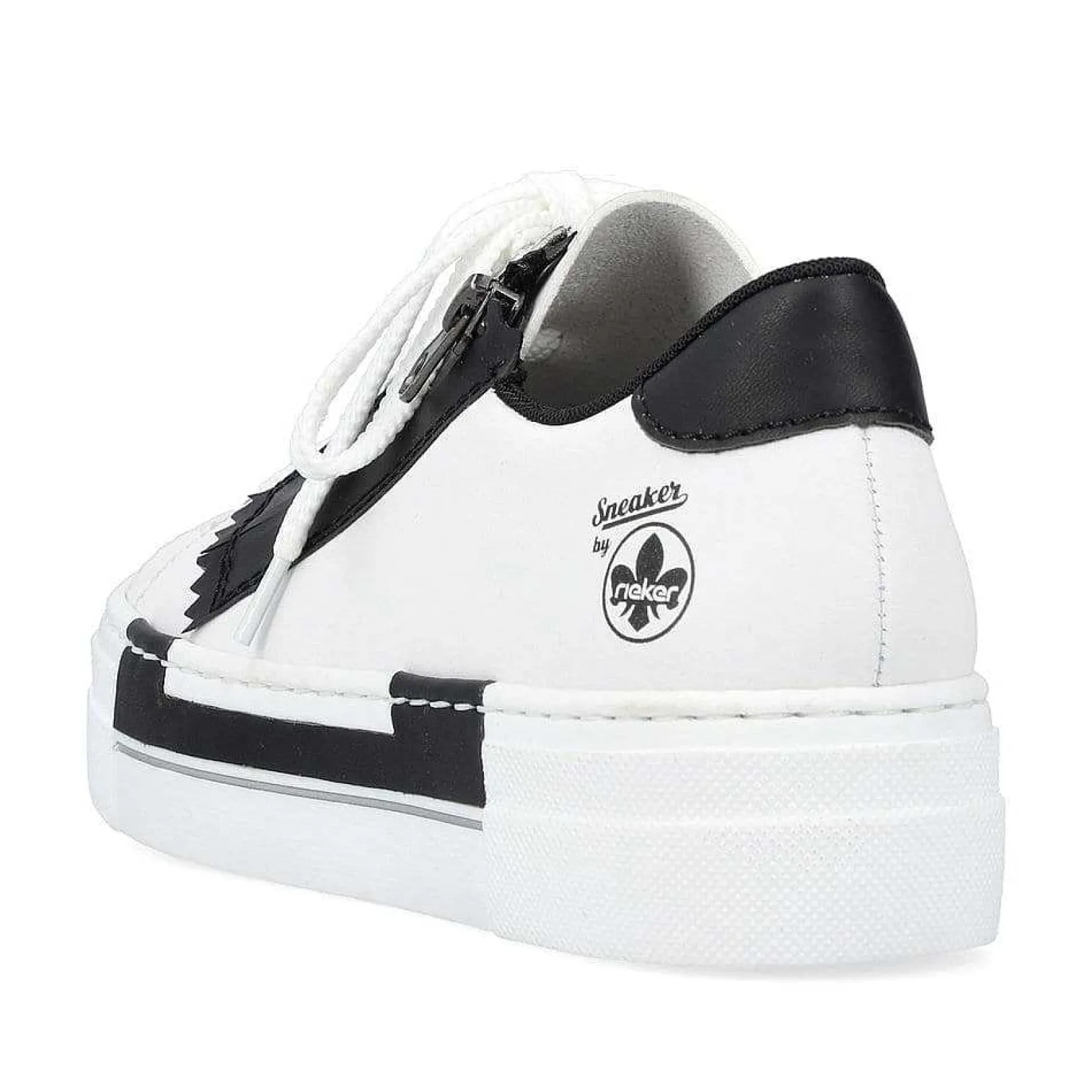 New Women'S Sneaker Low Lily White-Night Black Ladies Sneakers