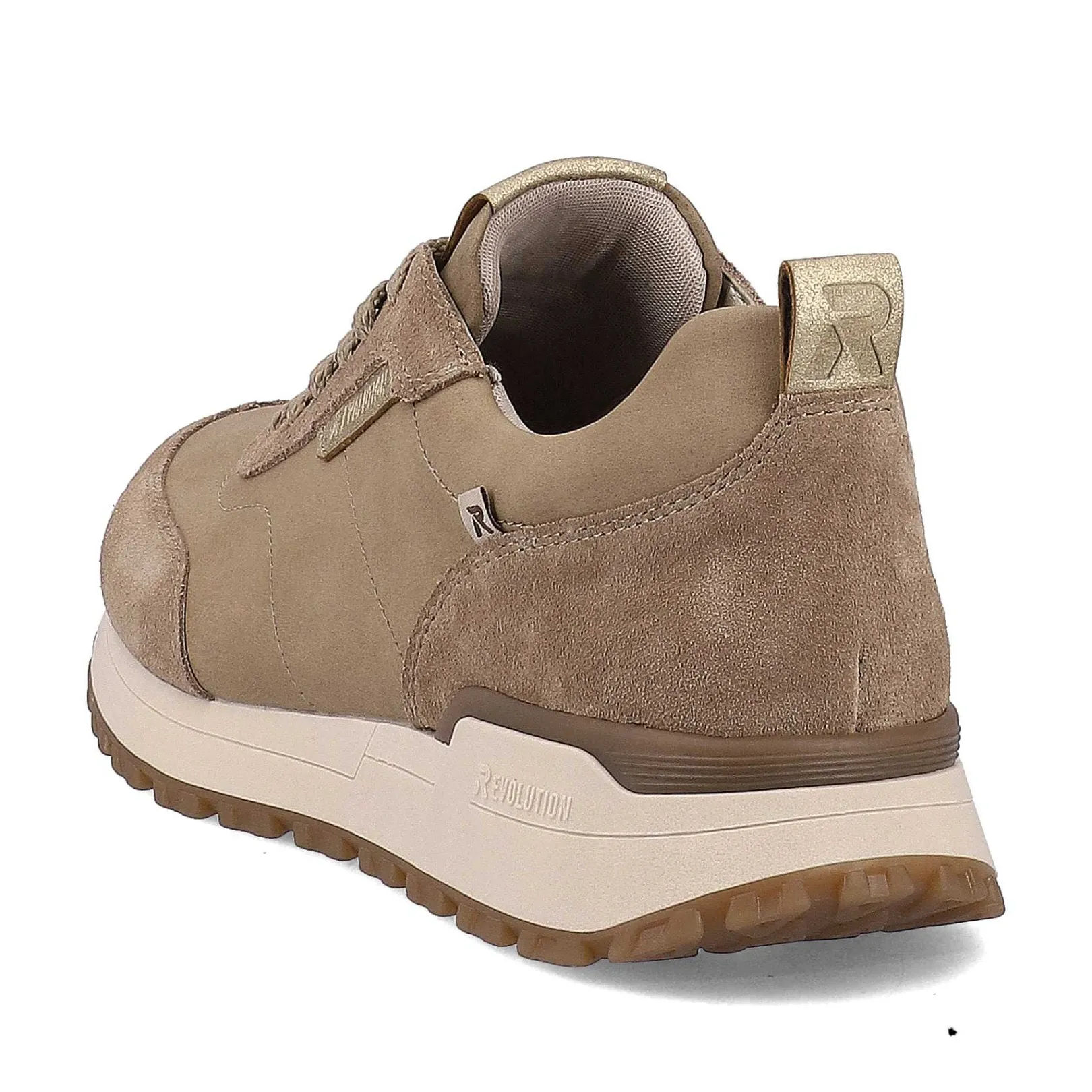 New Women'S Sneaker Low Mocha Cream-Beige Ladies Sneakers