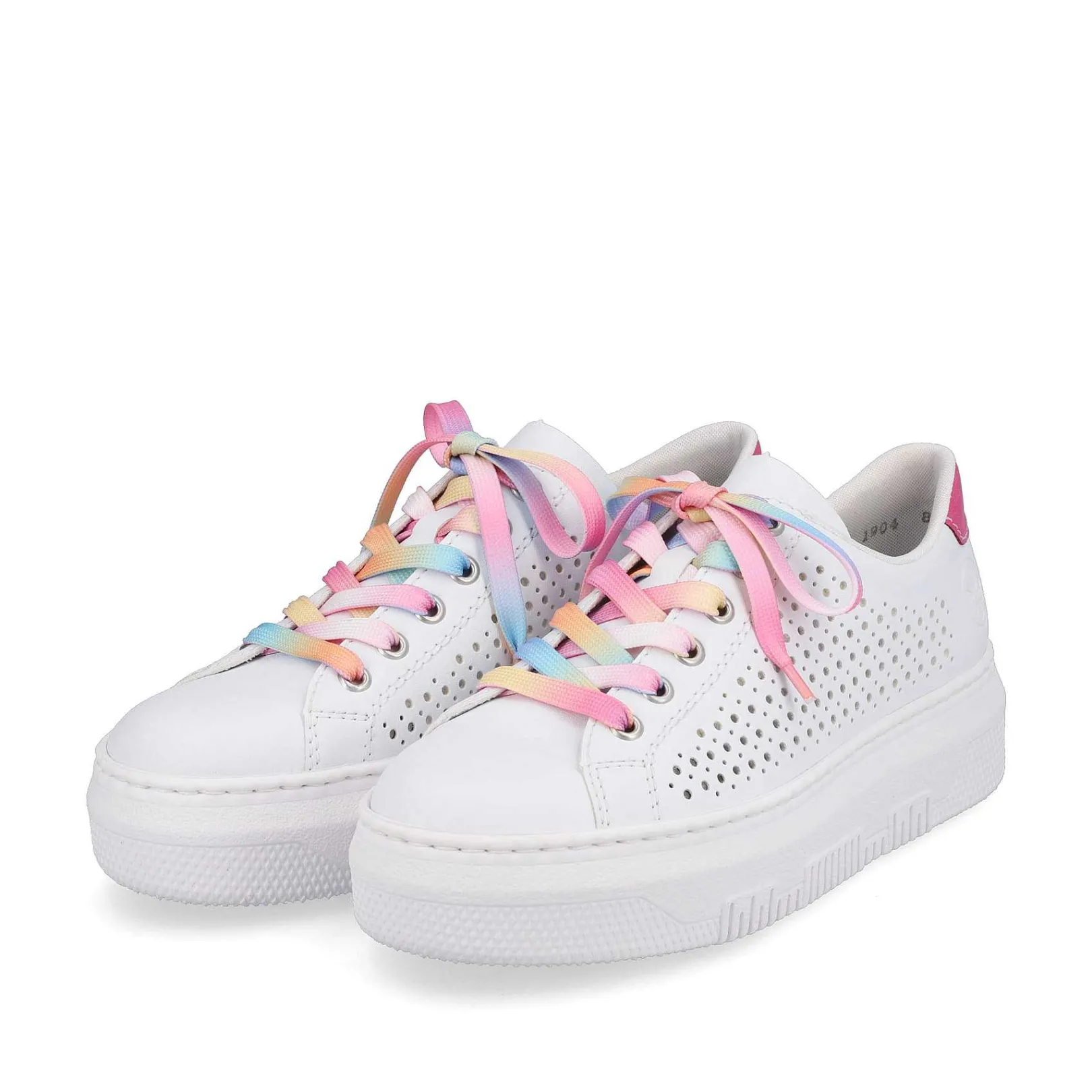 Online Women'S Sneaker Low Cream White-Flamigor Pink Ladies Colorful Styles
