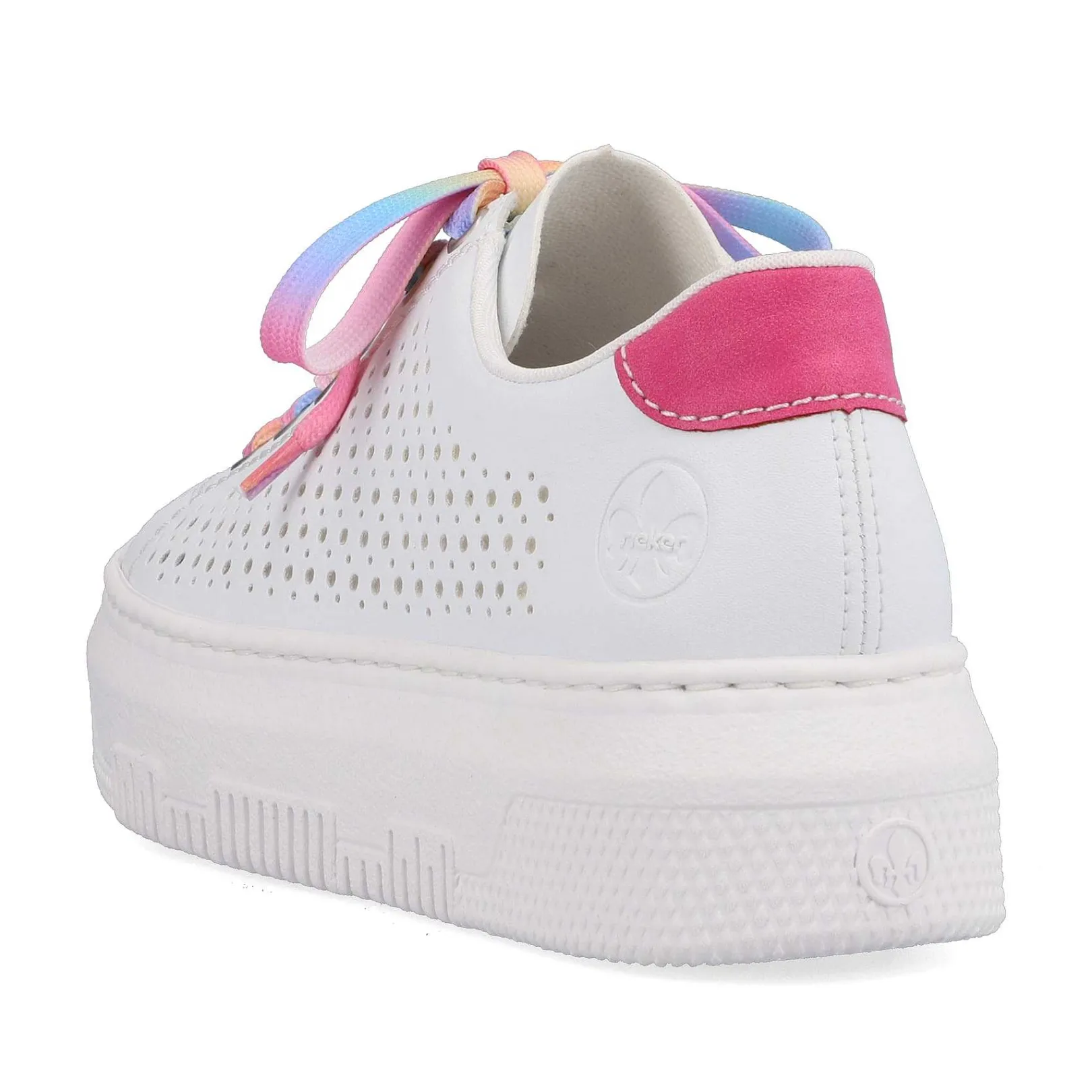 Online Women'S Sneaker Low Cream White-Flamigor Pink Ladies Colorful Styles