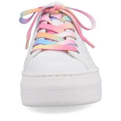 Online Women'S Sneaker Low Cream White-Flamigor Pink Ladies Colorful Styles