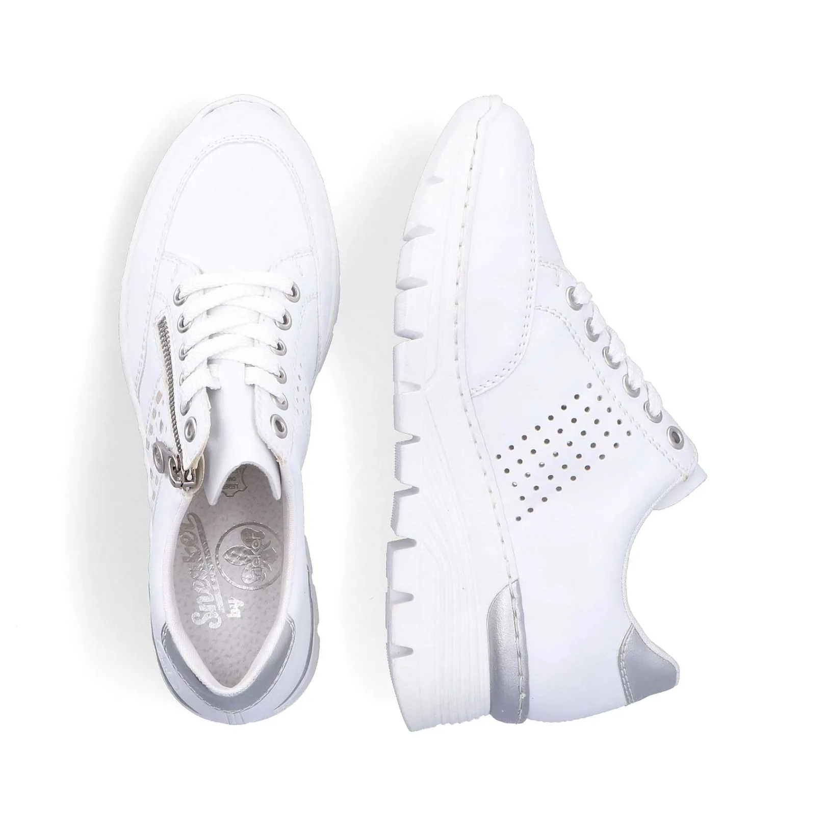 Women'S Sneaker Low Pure White Ladies Sneakers