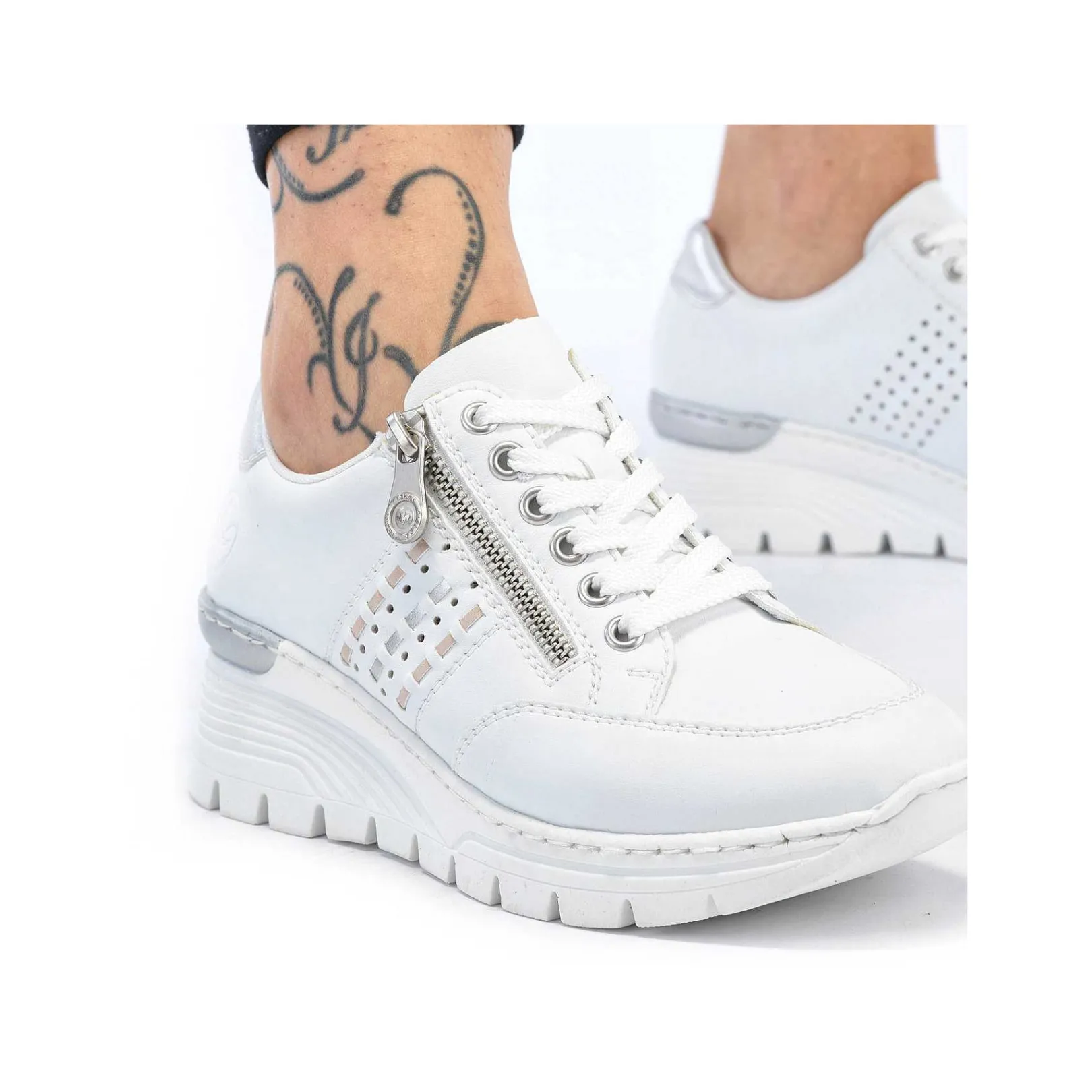 Women'S Sneaker Low Pure White Ladies Sneakers