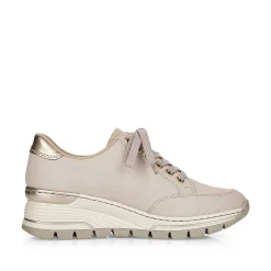 Sale Women'S Sneaker Low Beige Ladies Sneakers