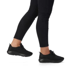 Clearance Women'S Sneaker Low Deep Black Ladies Sneakers