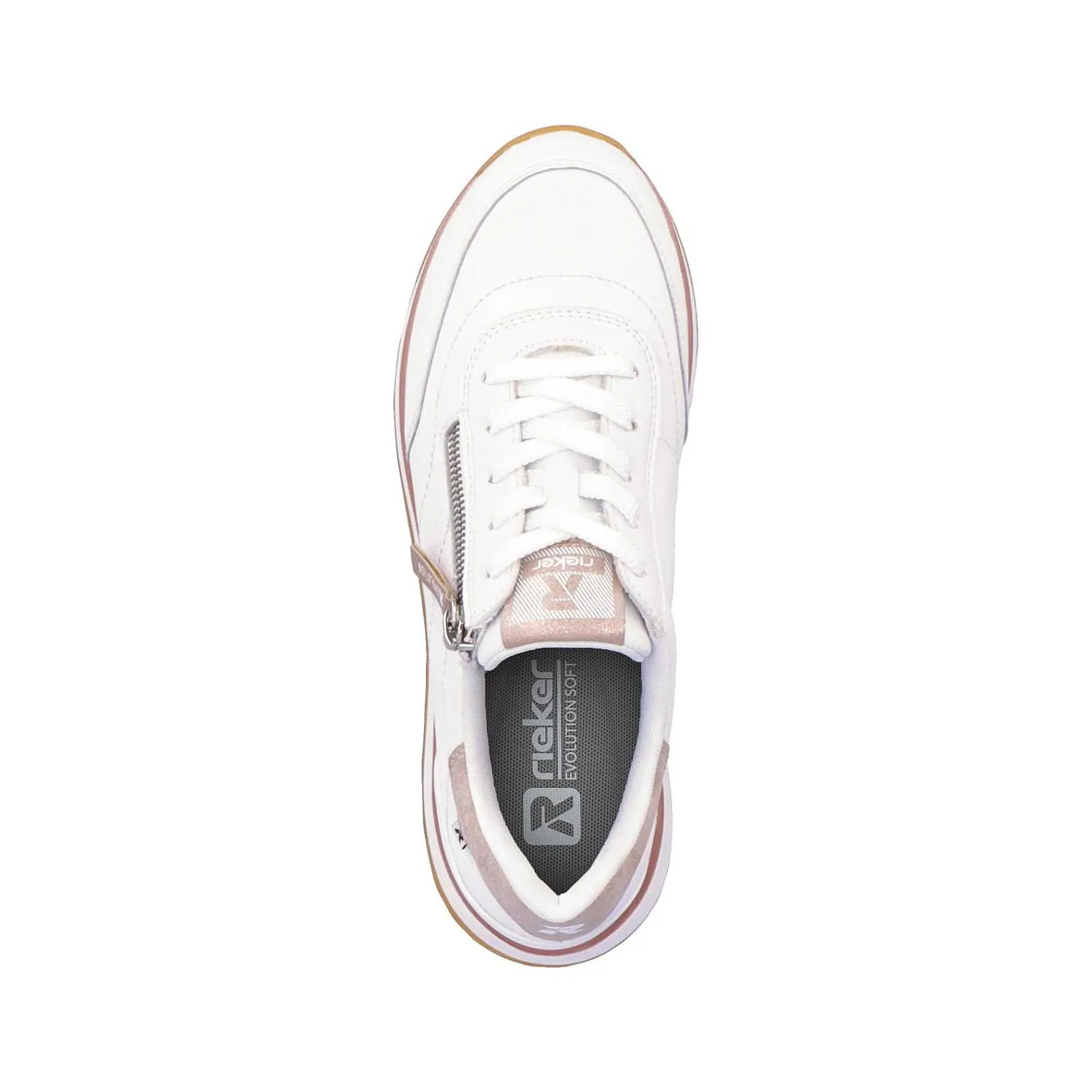Women'S Sneaker Low Swan-White Rose Ladies Sneakers