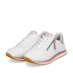 Women'S Sneaker Low Swan-White Rose Ladies Sneakers
