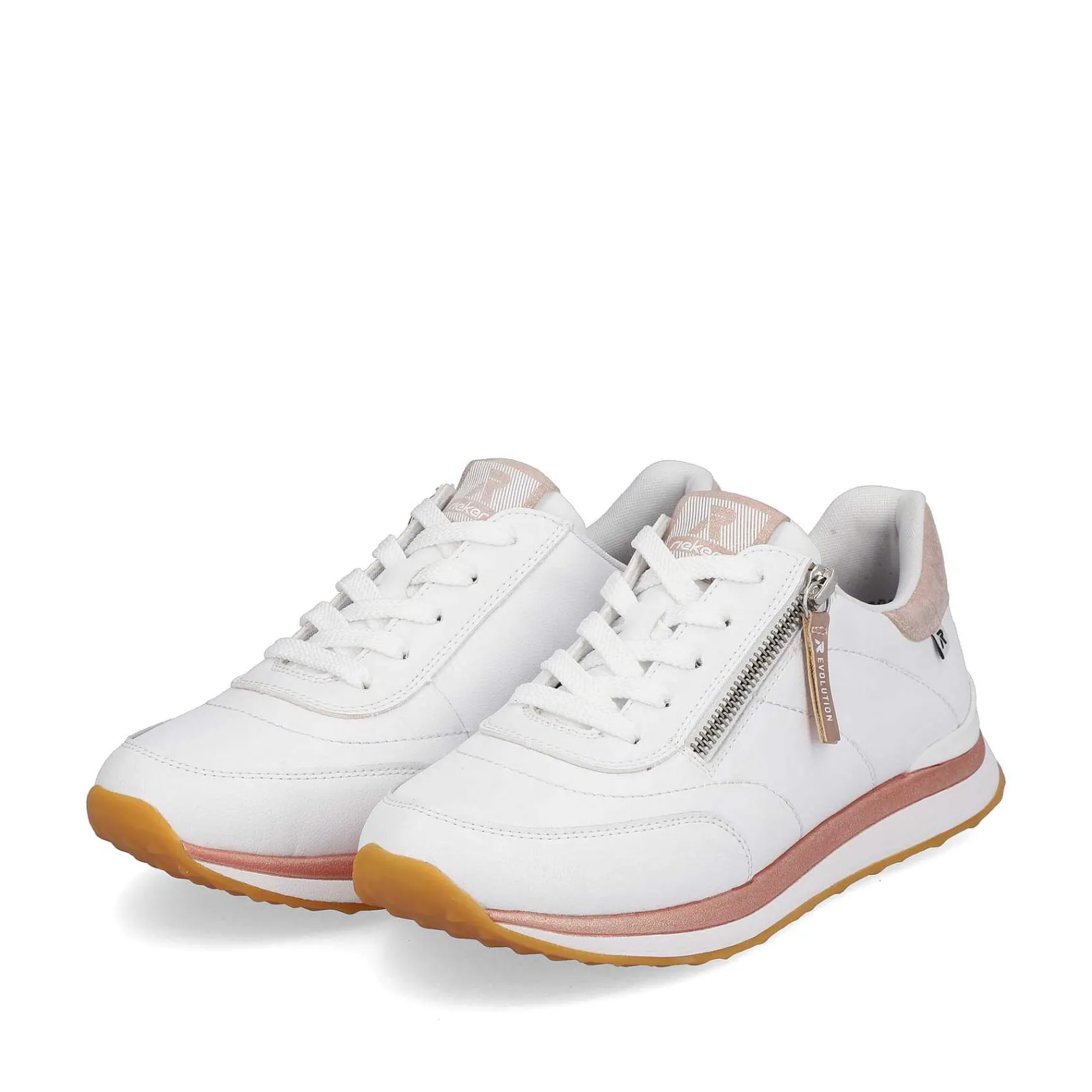 Women'S Sneaker Low Swan-White Rose Ladies Sneakers