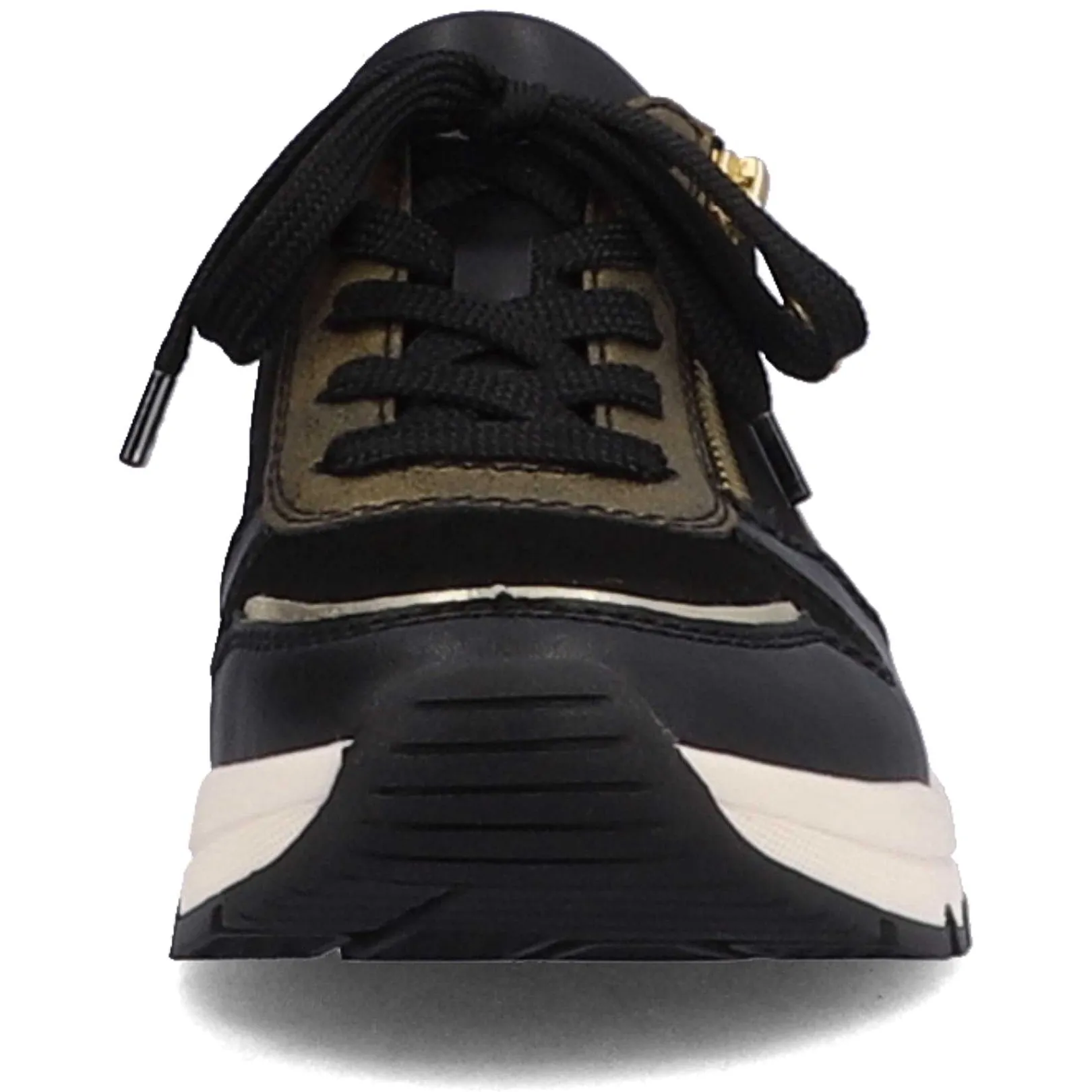 Women'S Sneaker Low Urban Black-Cream White Ladies Sneakers