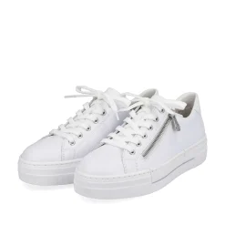 Online Women'S Sneaker Low Pure White Ladies Sneakers