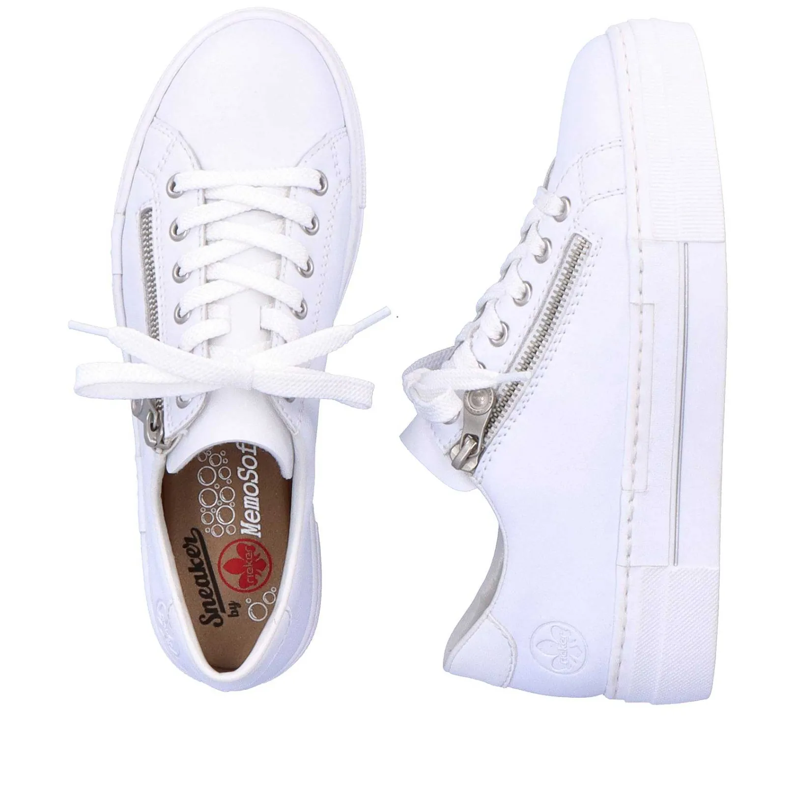 Online Women'S Sneaker Low Pure White Ladies Sneakers