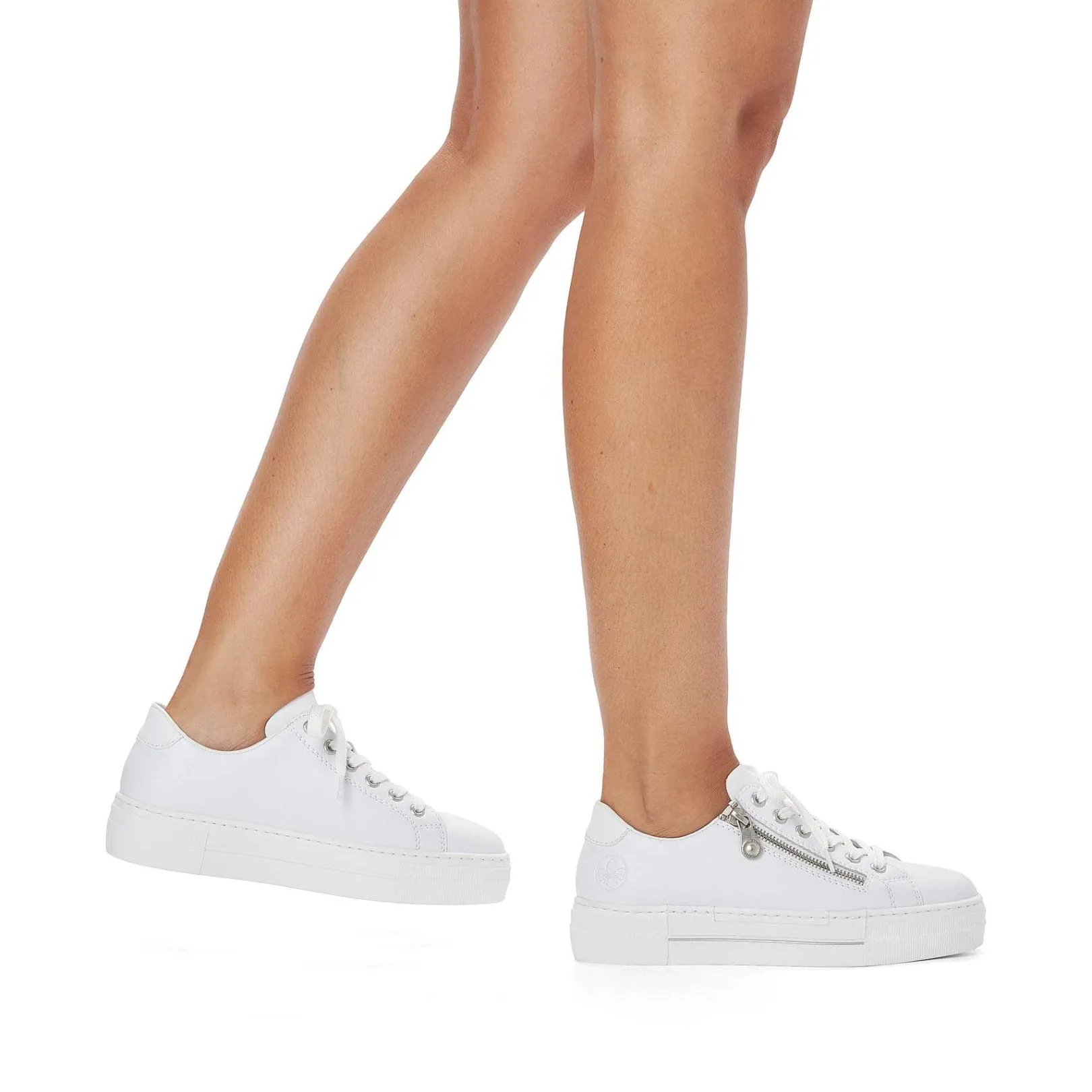Online Women'S Sneaker Low Pure White Ladies Sneakers