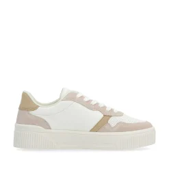 Hot Women'S Sneaker Low Crystal-White Sand-Beige Ladies Sneakers