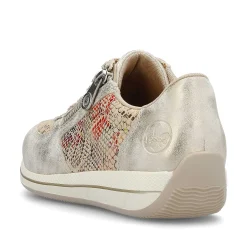 Clearance Women'S Sneaker Low Beige Multi-Metallic Ladies Sneakers
