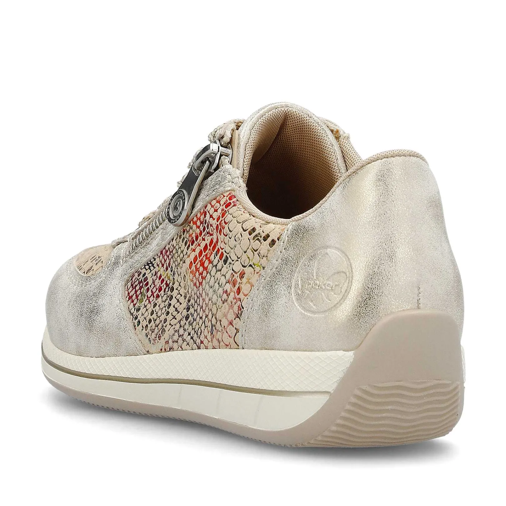 Clearance Women'S Sneaker Low Beige Multi-Metallic Ladies Sneakers