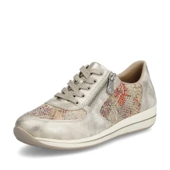 Clearance Women'S Sneaker Low Beige Multi-Metallic Ladies Sneakers