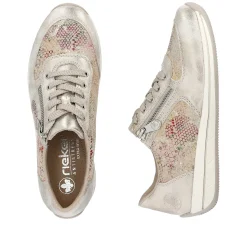 Clearance Women'S Sneaker Low Beige Multi-Metallic Ladies Sneakers