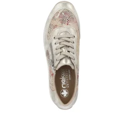 Clearance Women'S Sneaker Low Beige Multi-Metallic Ladies Sneakers