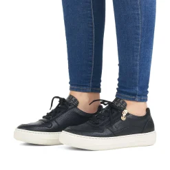 Women'S Sneaker Low Deep Black Ladies Sneakers