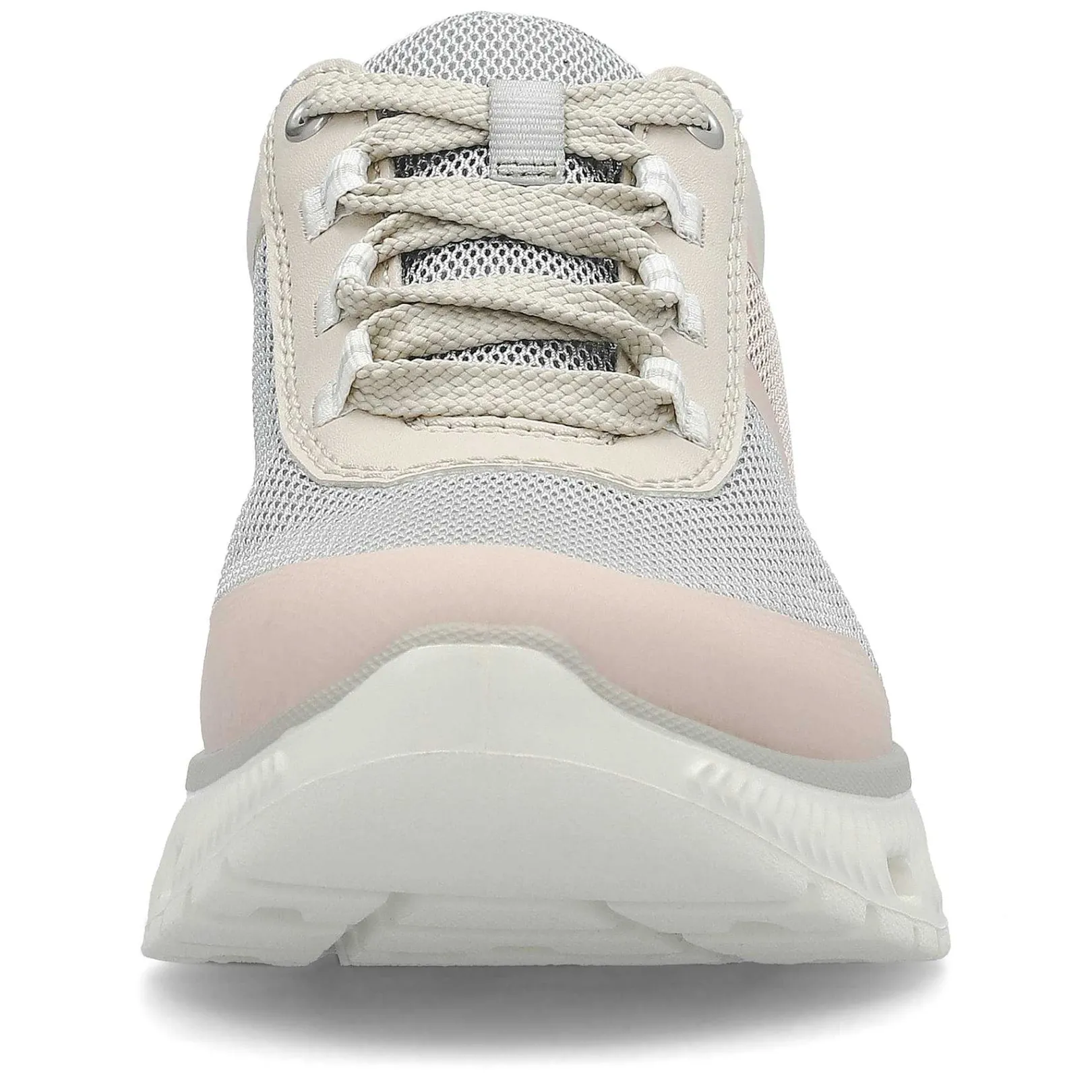 Outlet Women'S Sneaker Low Light Beige-Pastel Blue-Pink Ladies Colorful Styles