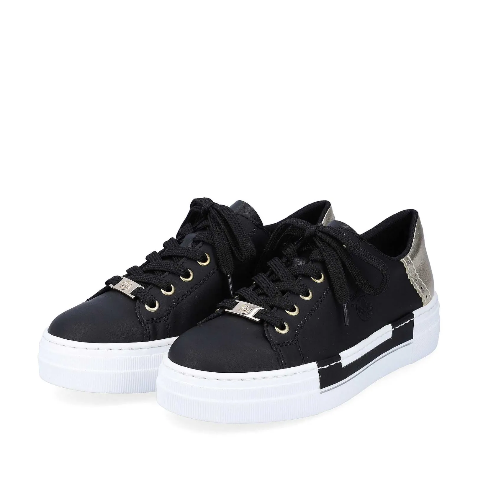 Hot Women'S Sneaker Low Graphite Black Ladies Sneakers