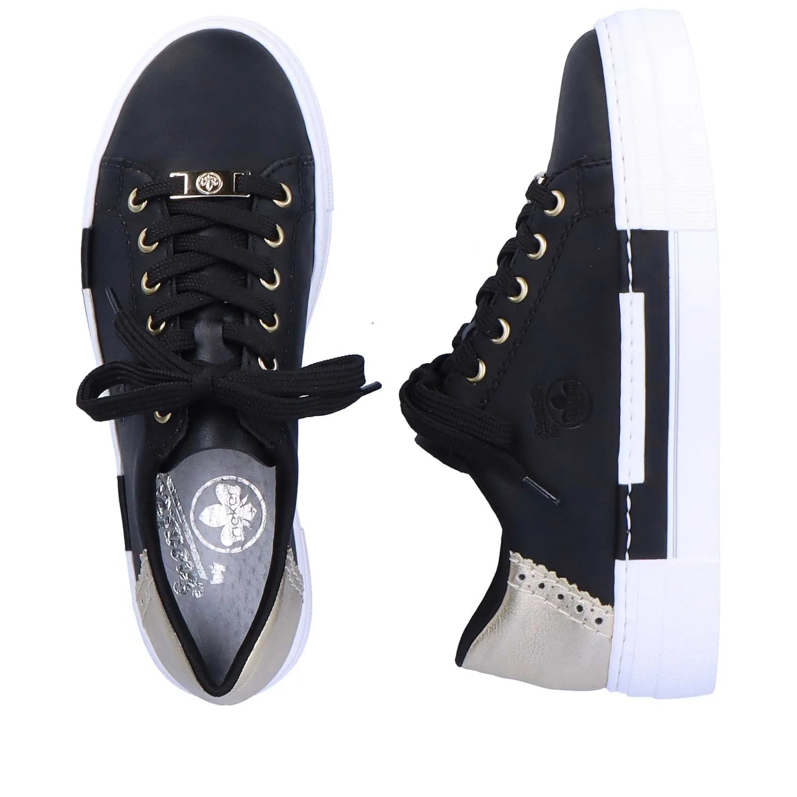 Hot Women'S Sneaker Low Graphite Black Ladies Sneakers
